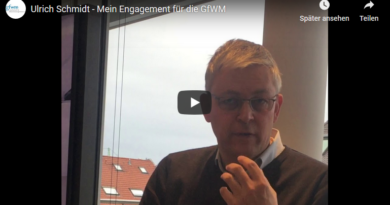 Ulrich Schmidt engagiert sich für die GfWM