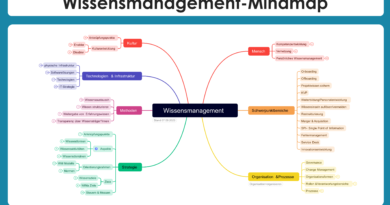 Wissensmanagement Mindmap Plakat gkc23
