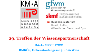 29. Treffen der Wissenspartnerschaft