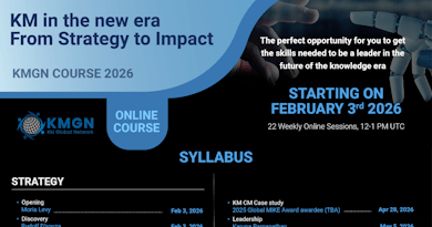 KMGN Course 2026: KM in the new era – From Strategy to Impact